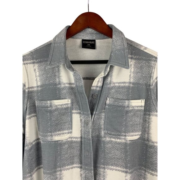 32 Degrees Heat Womens Plaid Button-Up Shirt S - Picture 3 of 6